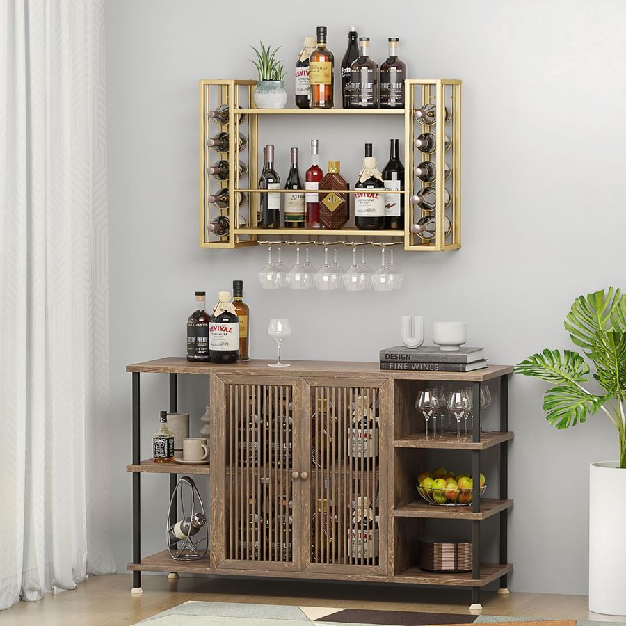 Wall Mounted Wine Rack, Wine R – Home Bar Shelves recenzja i cena