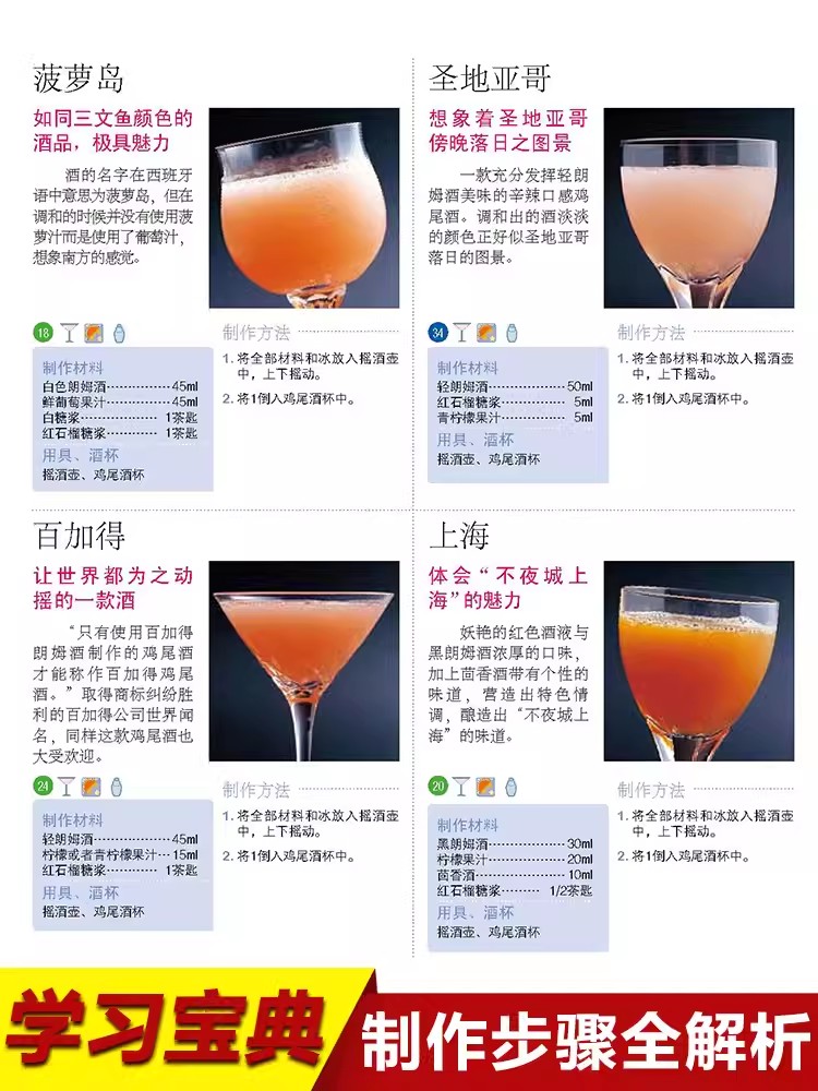 Cocktail Making Encyclopedia B – Cocktail Recipe Book recenzja i cena