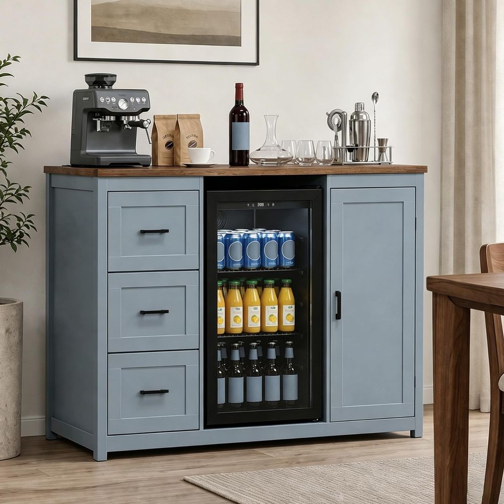 52-Inch Coffee Bar Cabinet wit – Home Bar And Fridge recenzja i cena