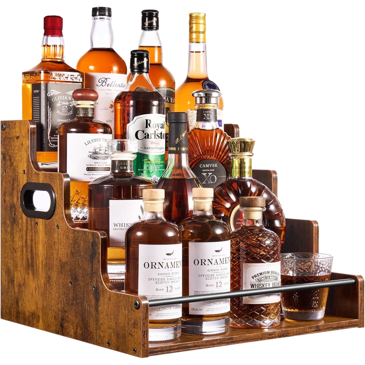 Liquor Bottle Display Shelf, C – Home Bar Shelves recenzja i cena