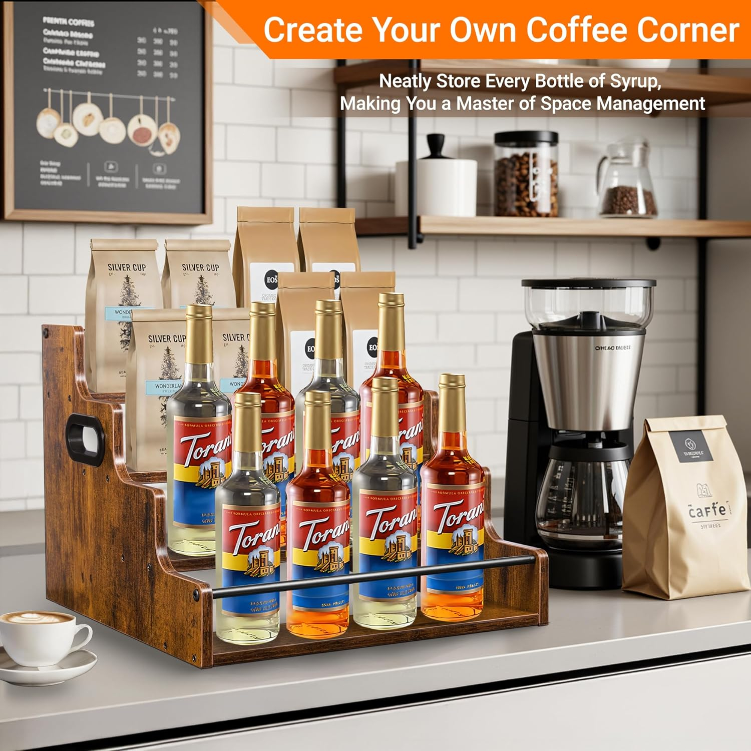 Liquor Bottle Display Shelf, C – Home Bar Shelves recenzja i cena