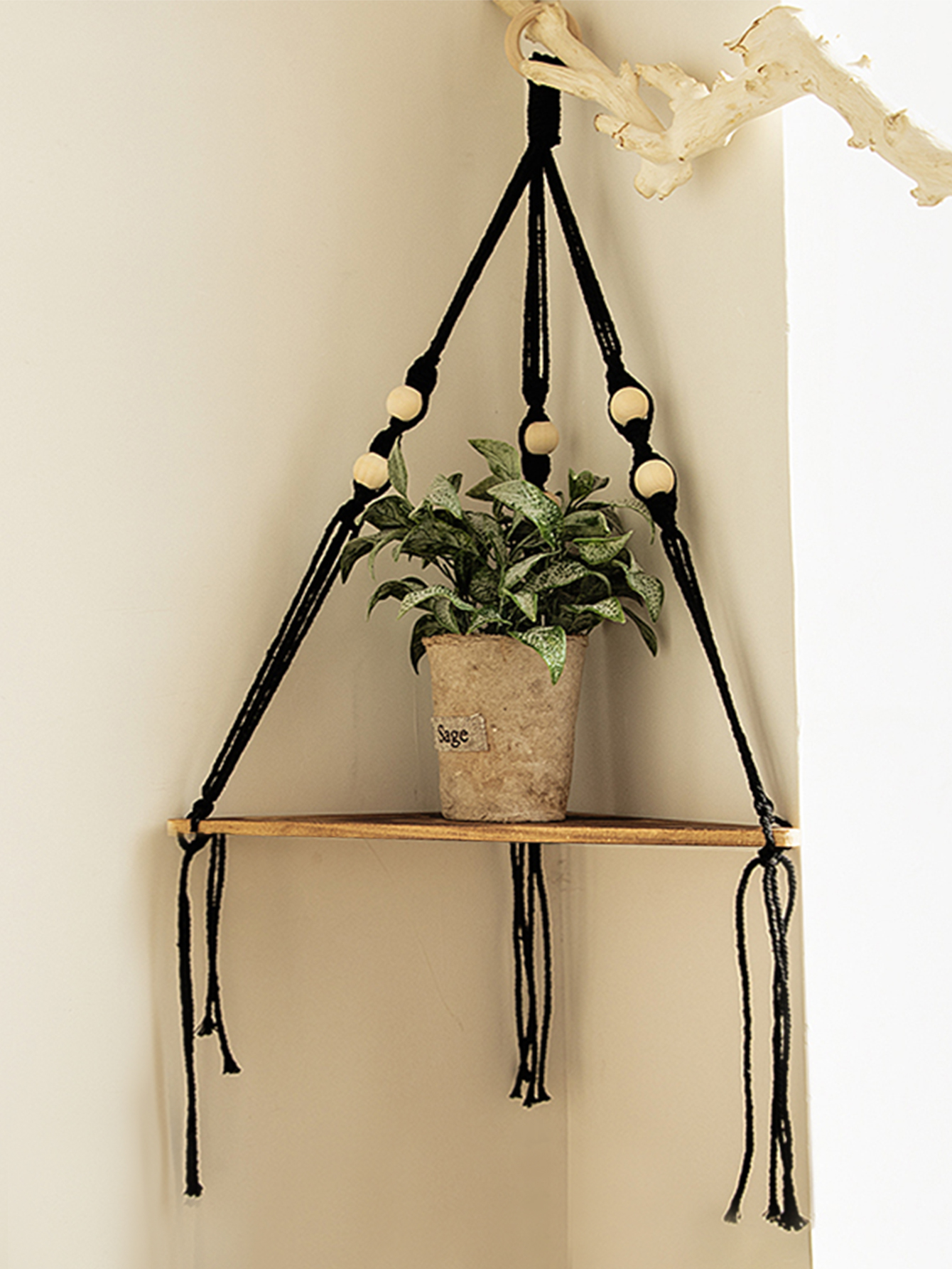 Wooden Corner Shelf Wall Decor – Home Bar Shelves recenzja i cena