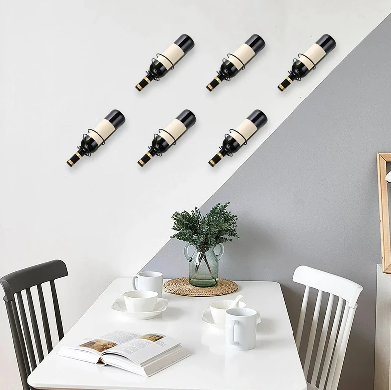 Pack Of 6 Wall Mounted Wine Ra – Home Bar Stand recenzja i cena