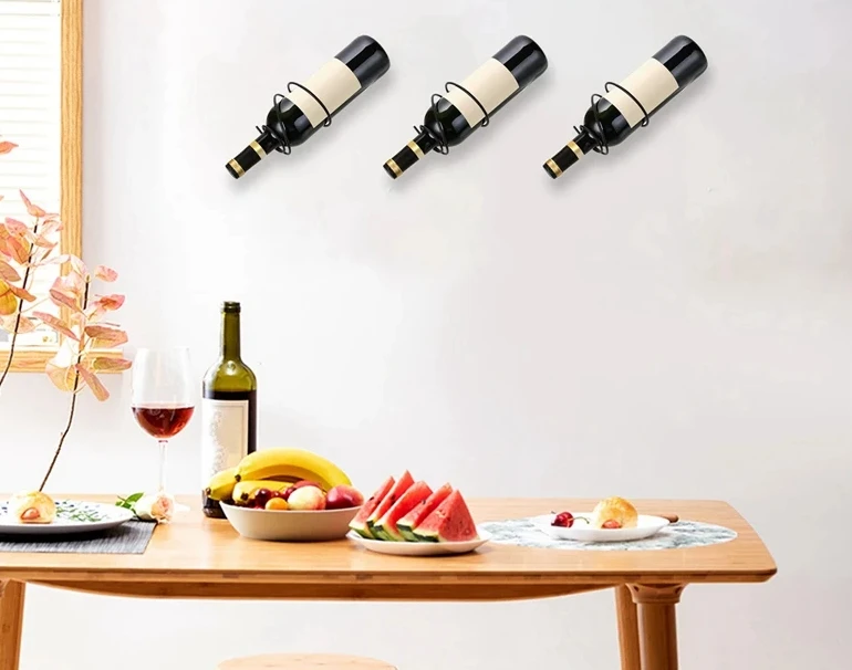 Pack Of 6 Wall Mounted Wine Ra – Home Bar Stand recenzja i cena