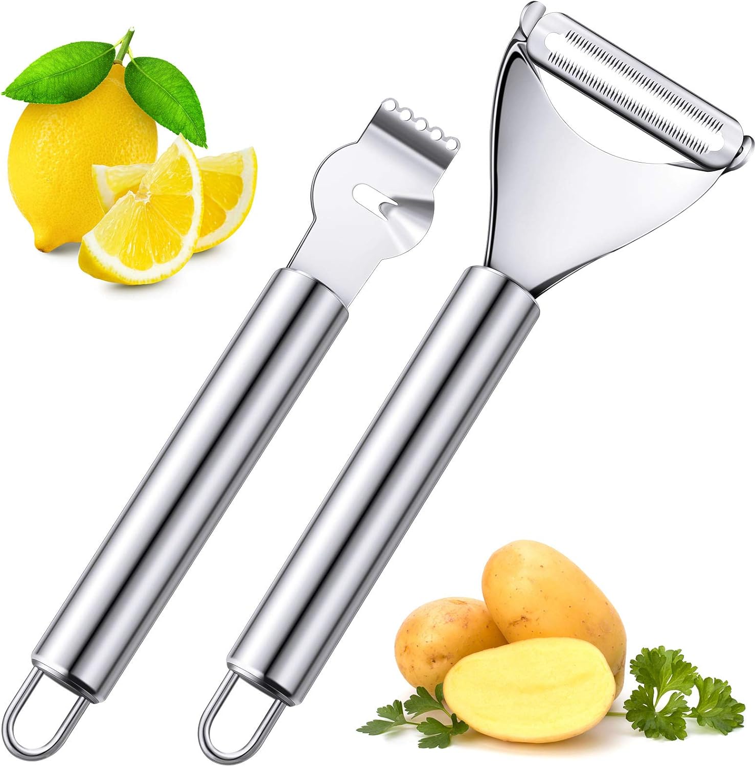 2 Pieces Stainless Steel Lemon – Peeler Channel Knife recenzja i cena