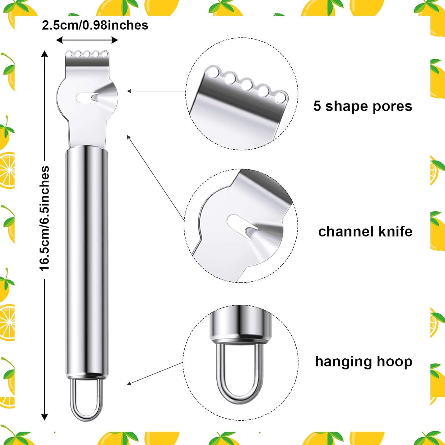 2 Pieces Stainless Steel Lemon – Peeler Channel Knife recenzja i cena