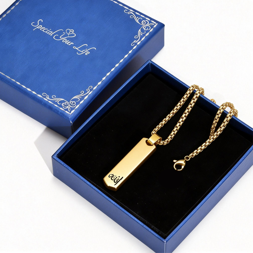 3D Bar Necklace, Cool Simple D – Bar Cart Gold recenzja i cena