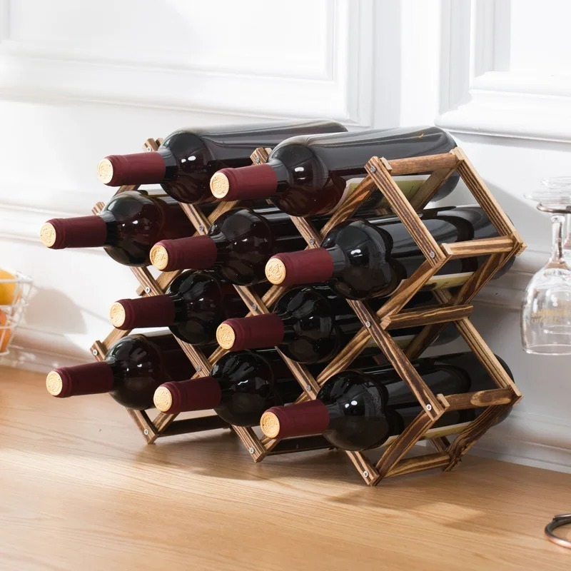 Stackable Wine Storage Shelves – Home Bar Shelves recenzja i cena