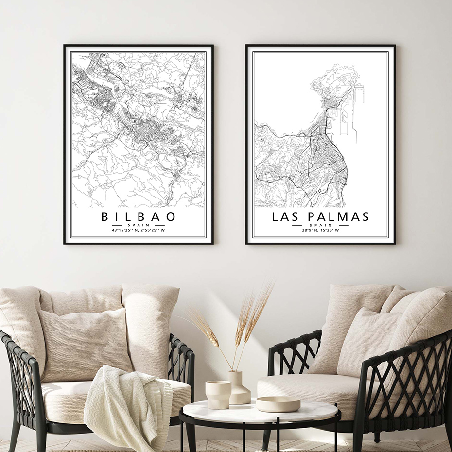 Minimalist Black White Spain C – Home Barcelona recenzja i cena