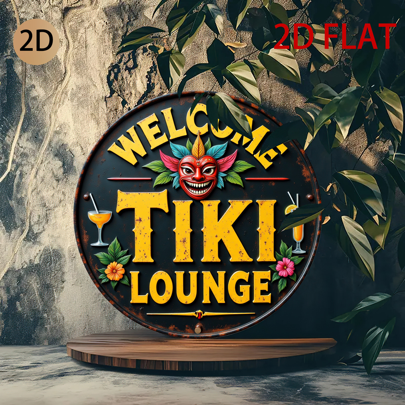 Retro Tiki Lounge Sign - Tropi – Home Bar Lounge recenzja i cena