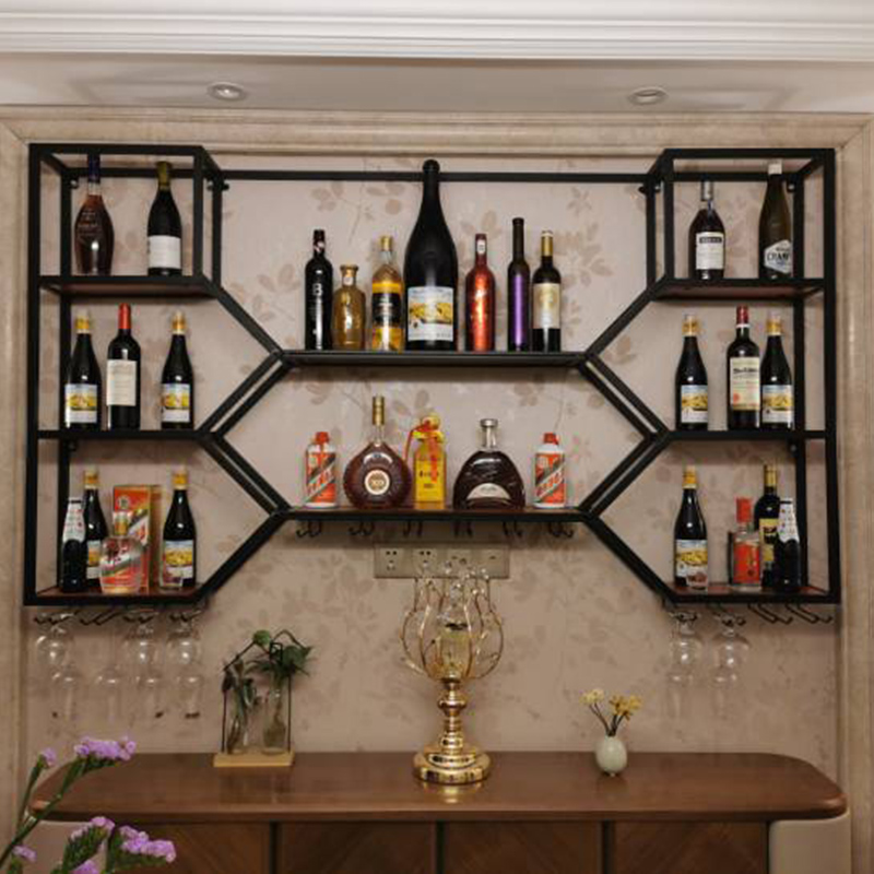 Metal Shelves Wine Cabinet Liv – Home Bar Shelves recenzja i cena