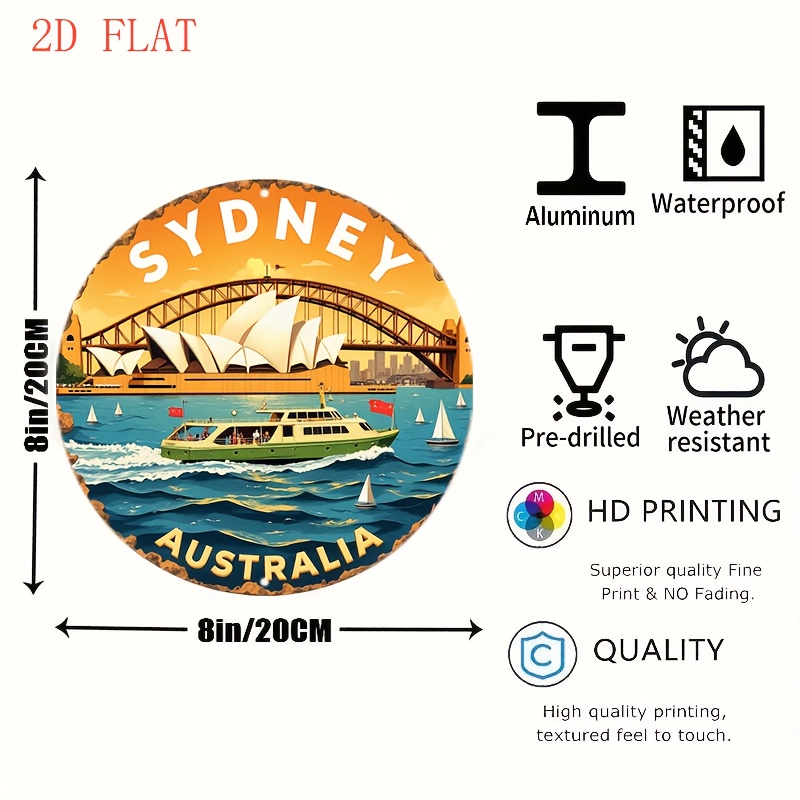 2D Metal Sign Sydney Australia – Home Bar Sydney recenzja i cena