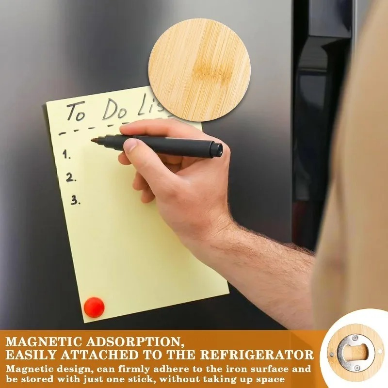 10/1pcs Magnetic Bamboo Bottle – Home Bar And Fridge recenzja i cena
