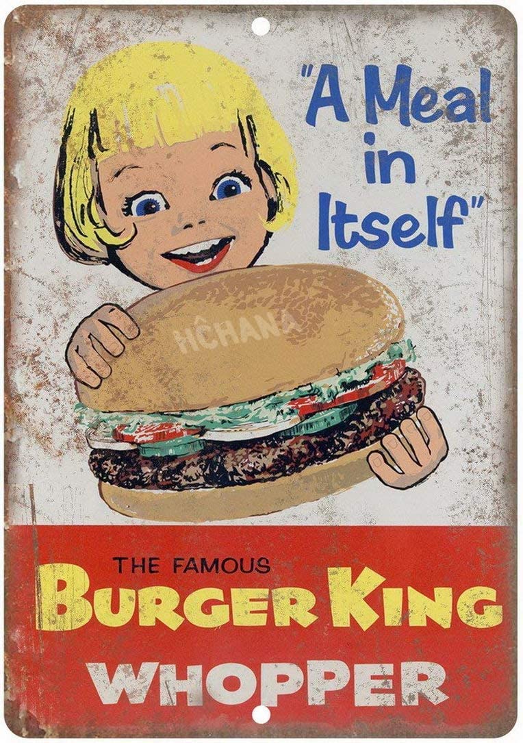 Vintage Metal Tin Sign Whopper – Home Bar And Coffee recenzja i cena